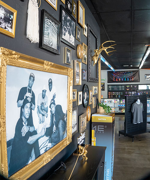 Primal Dispensary Rewards and Loyalty Program Interior of Primal Dispensary in Oklahoma City featuring in-store shopping and customer rewards experience